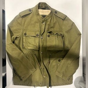 Burberry Men’s Khaki jacket- removeable hood